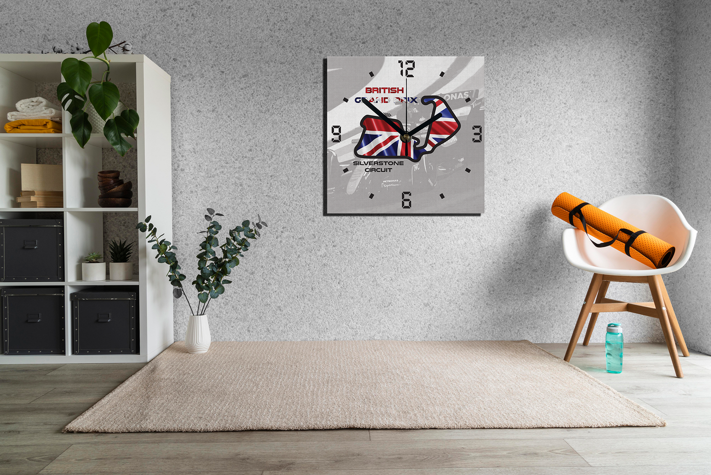 Formula 1 Circuit Canvas Wall Clocks - GREAT BRITAIN