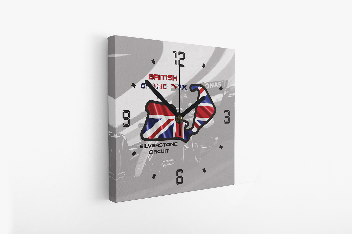 Formula 1 Circuit Canvas Wall Clocks - GREAT BRITAIN
