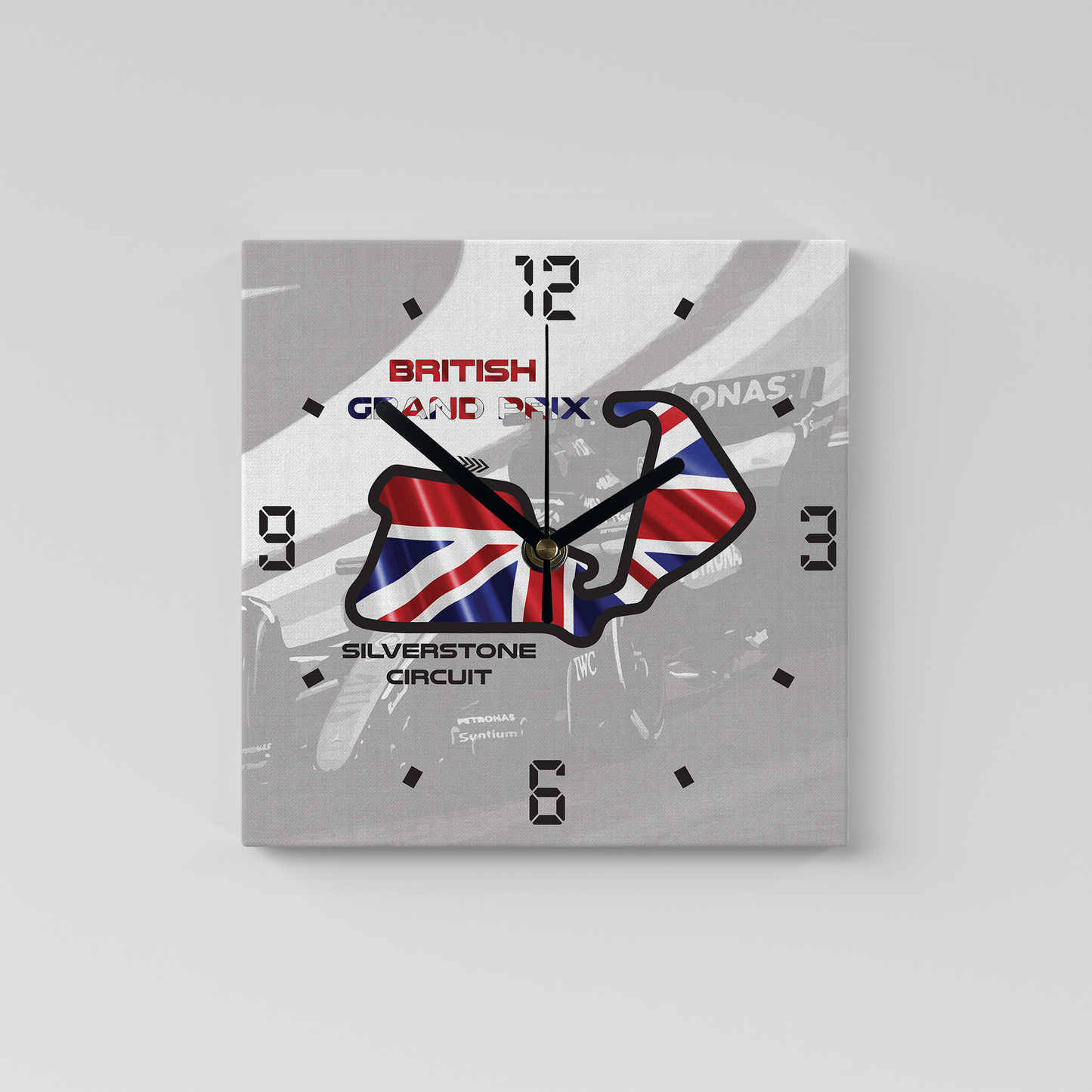 Formula 1 Circuit Canvas Wall Clocks - GREAT BRITAIN