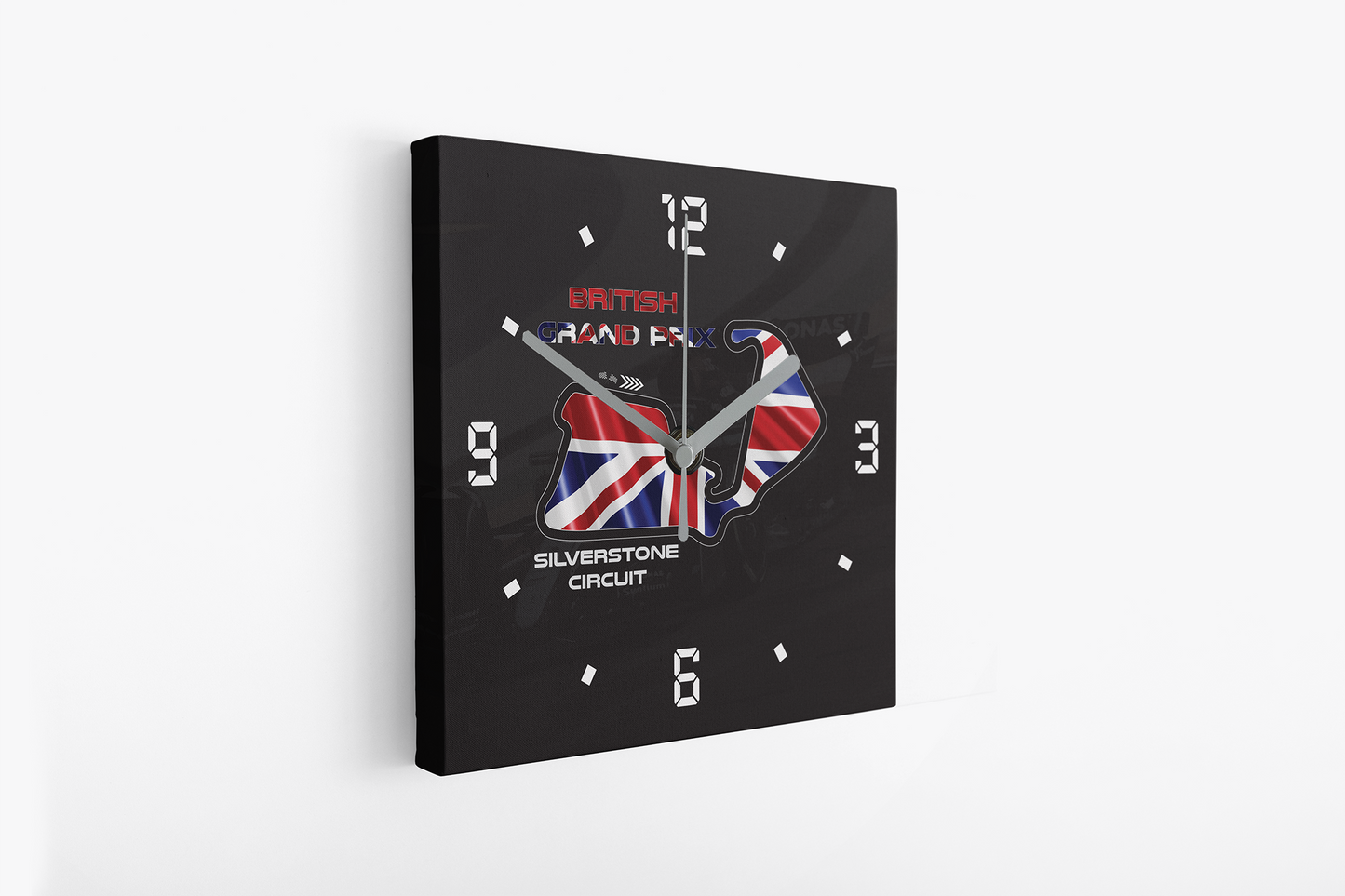 Formula 1 Circuit Canvas Wall Clocks - GREAT BRITAIN