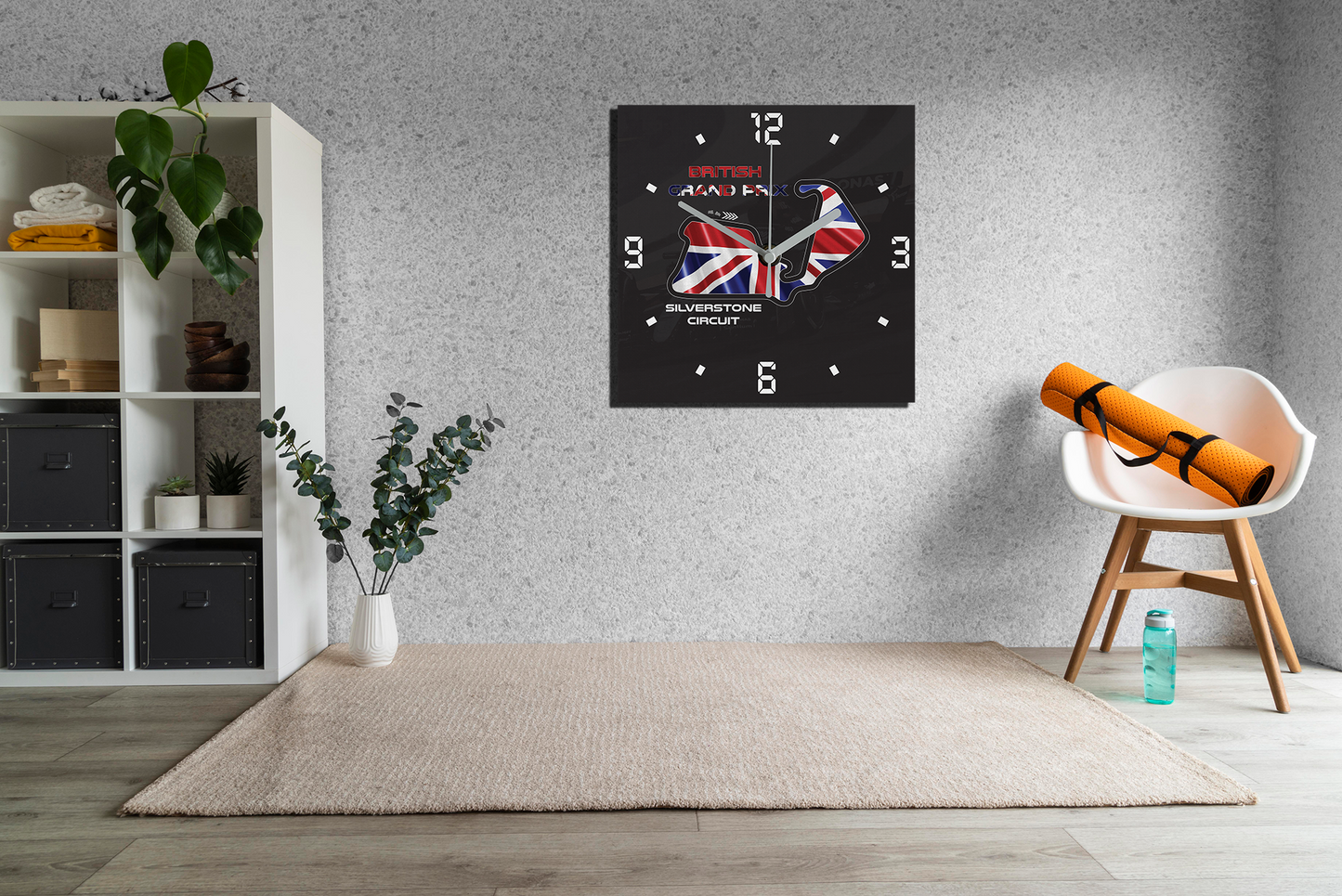 Formula 1 Circuit Canvas Wall Clocks - GREAT BRITAIN
