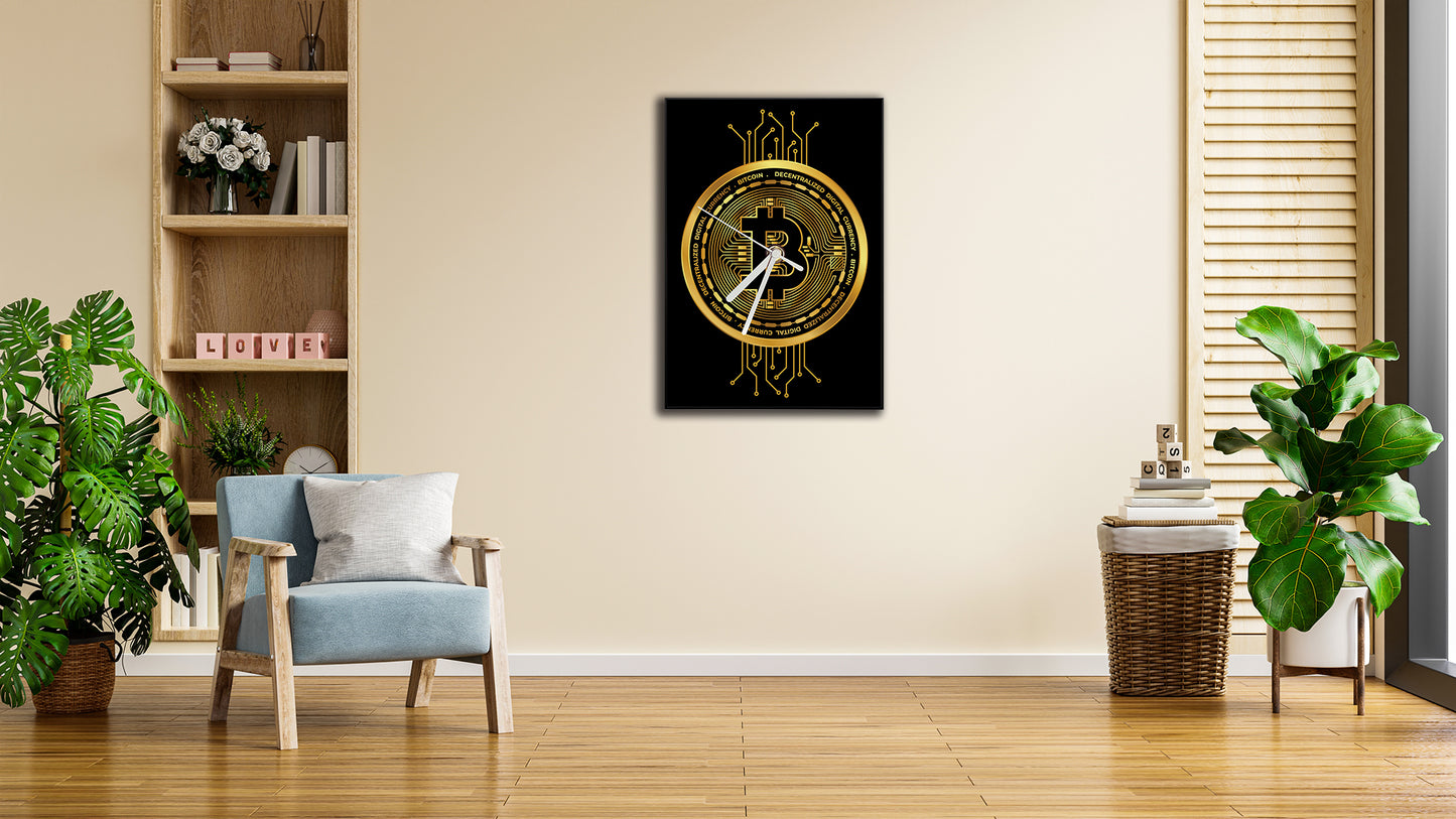 Wall Clock - BITCOIN GOLD