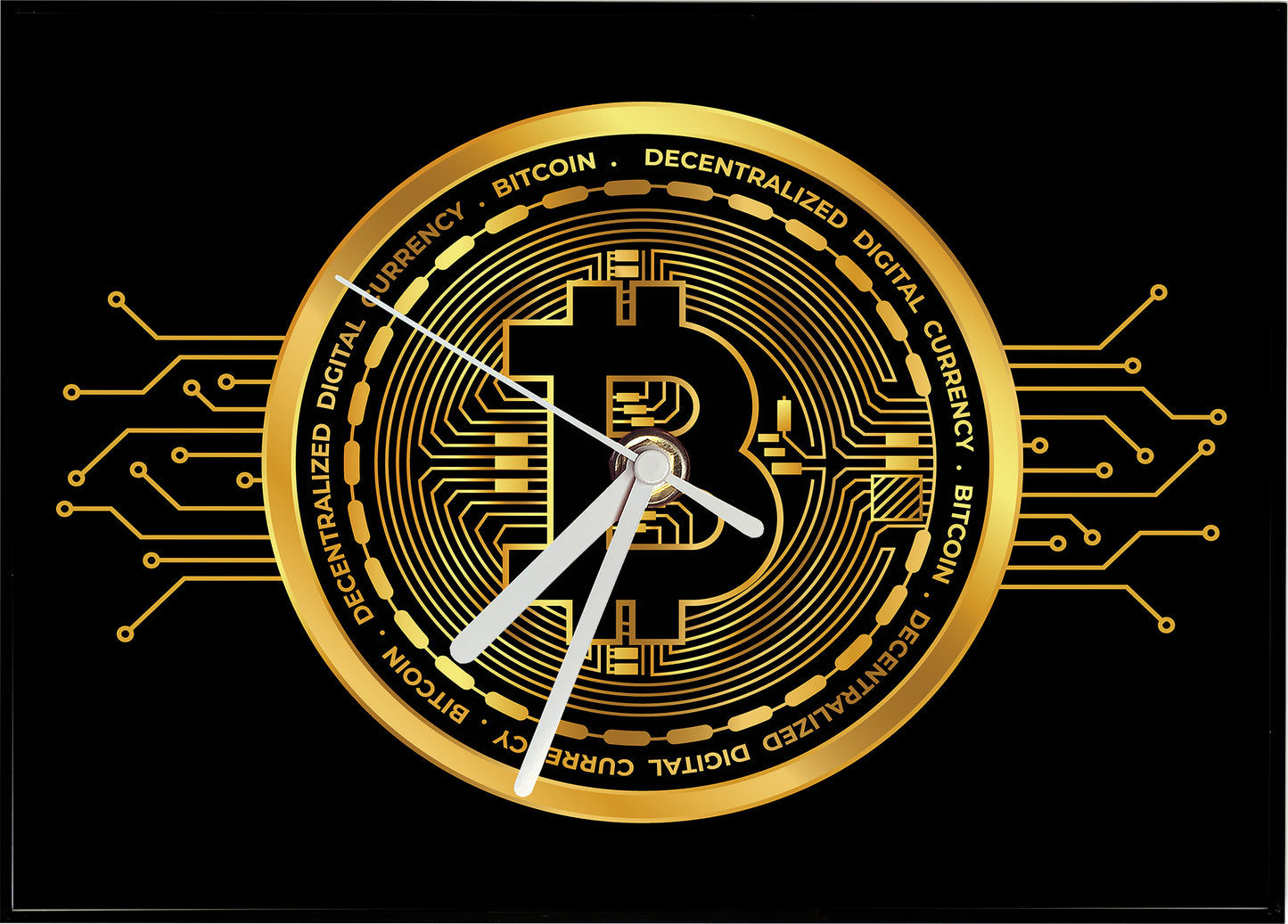 Wall Clock - BITCOIN GOLD