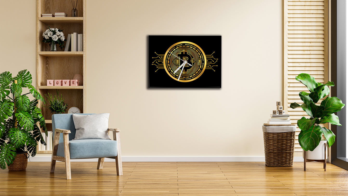 Wall Clock - BITCOIN GOLD
