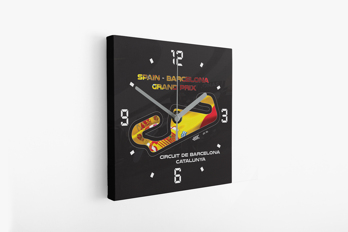 Formula 1 Circuit Canvas Wall Clocks - SPAIN