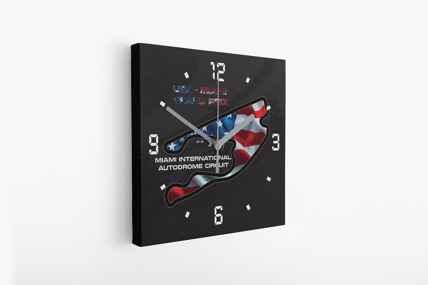 Formula 1 Circuit Canvas Wall Clocks - USA