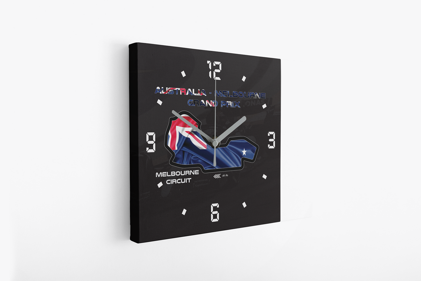 Formula 1 Circuit Canvas Wall Clocks - MELBOURNE