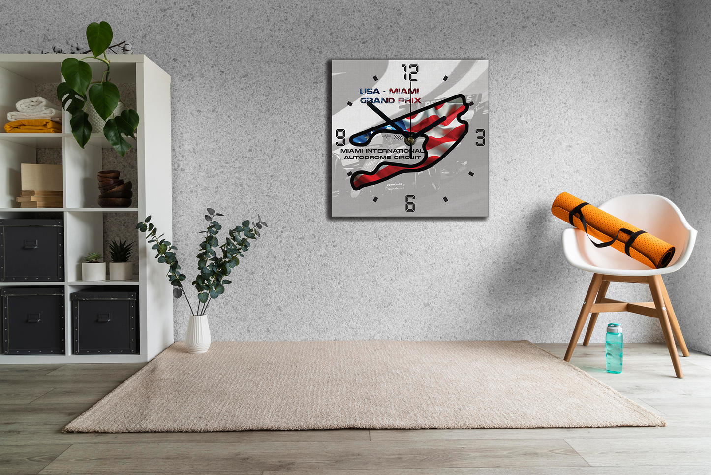 Formula 1 Circuit Canvas Wall Clocks - USA