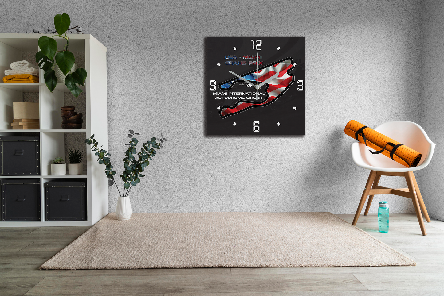 Formula 1 Circuit Canvas Wall Clocks - USA