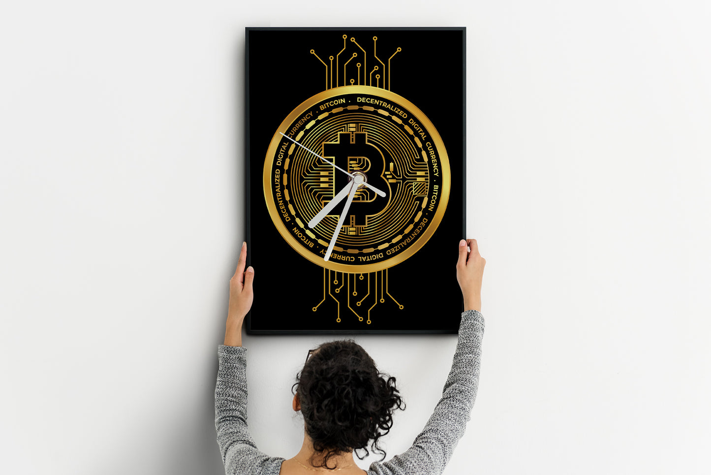 Wall Clock - BITCOIN GOLD