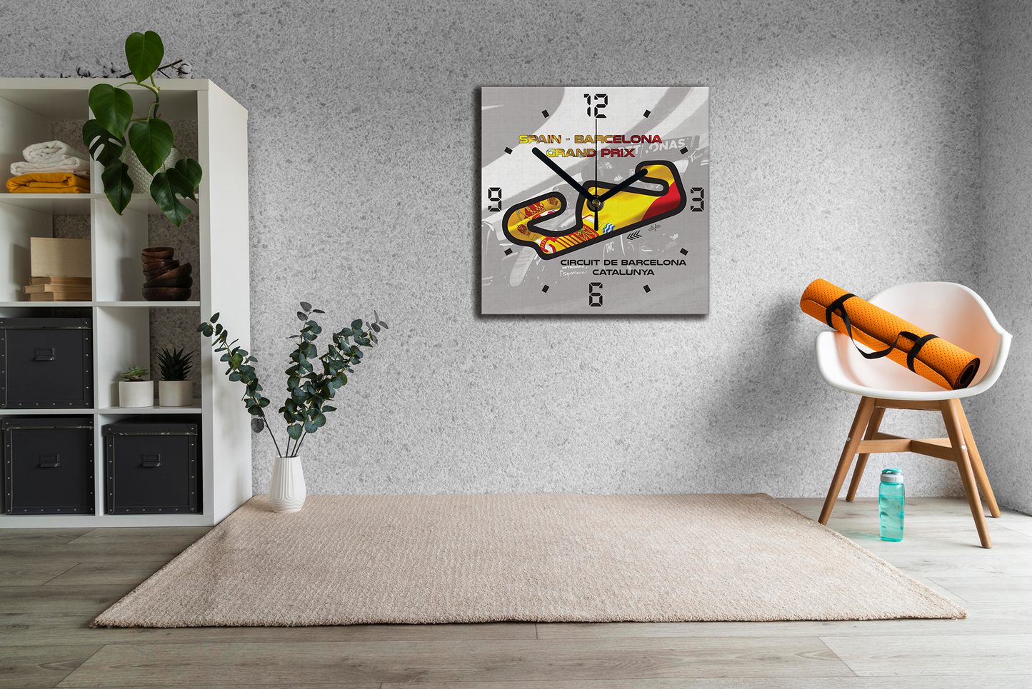 Formula 1 Circuit Canvas Wall Clocks - SPAIN