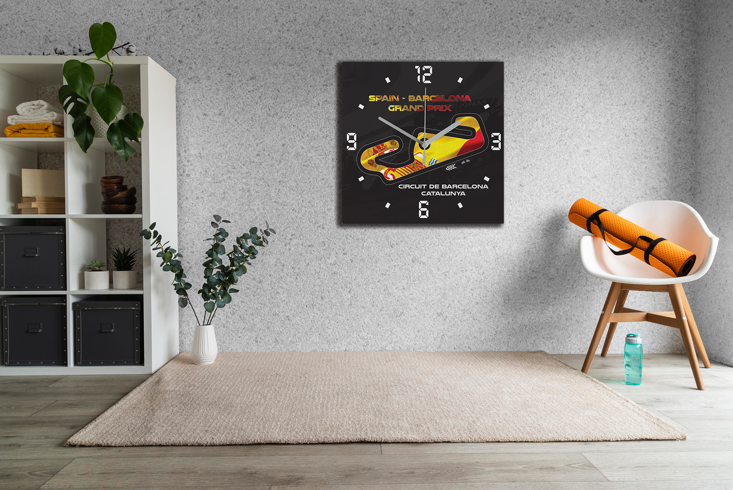 Formula 1 Circuit Canvas Wall Clocks - SPAIN