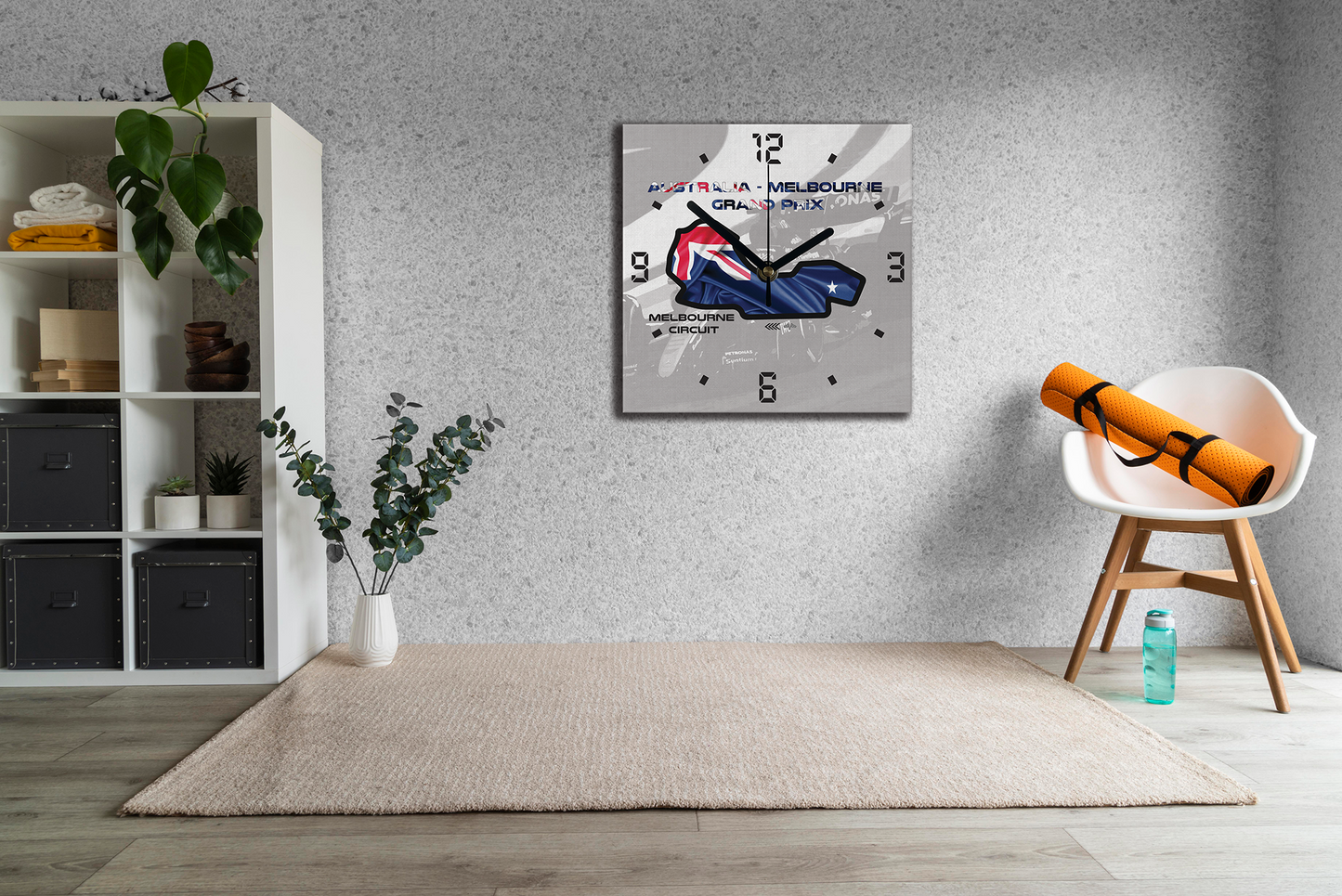 Formula 1 Circuit Canvas Wall Clocks - MELBOURNE