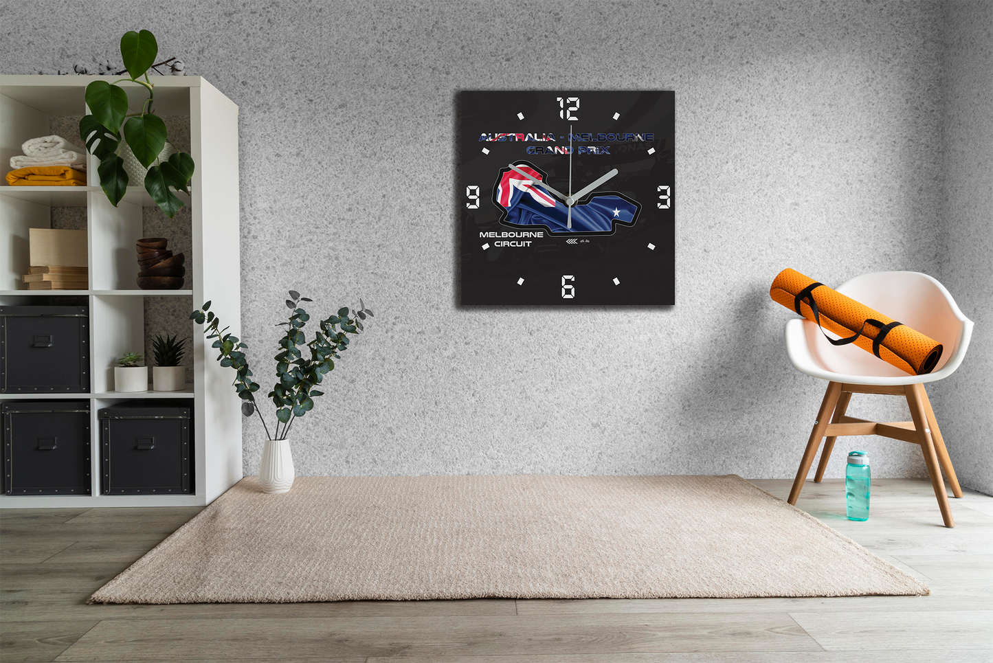 Formula 1 Circuit Canvas Wall Clocks - MELBOURNE