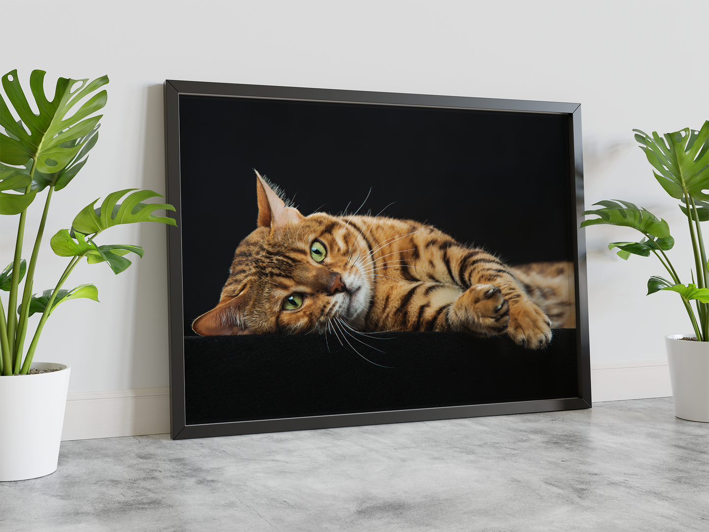 Wall Art Print - GOLDEN BENGAL CAT