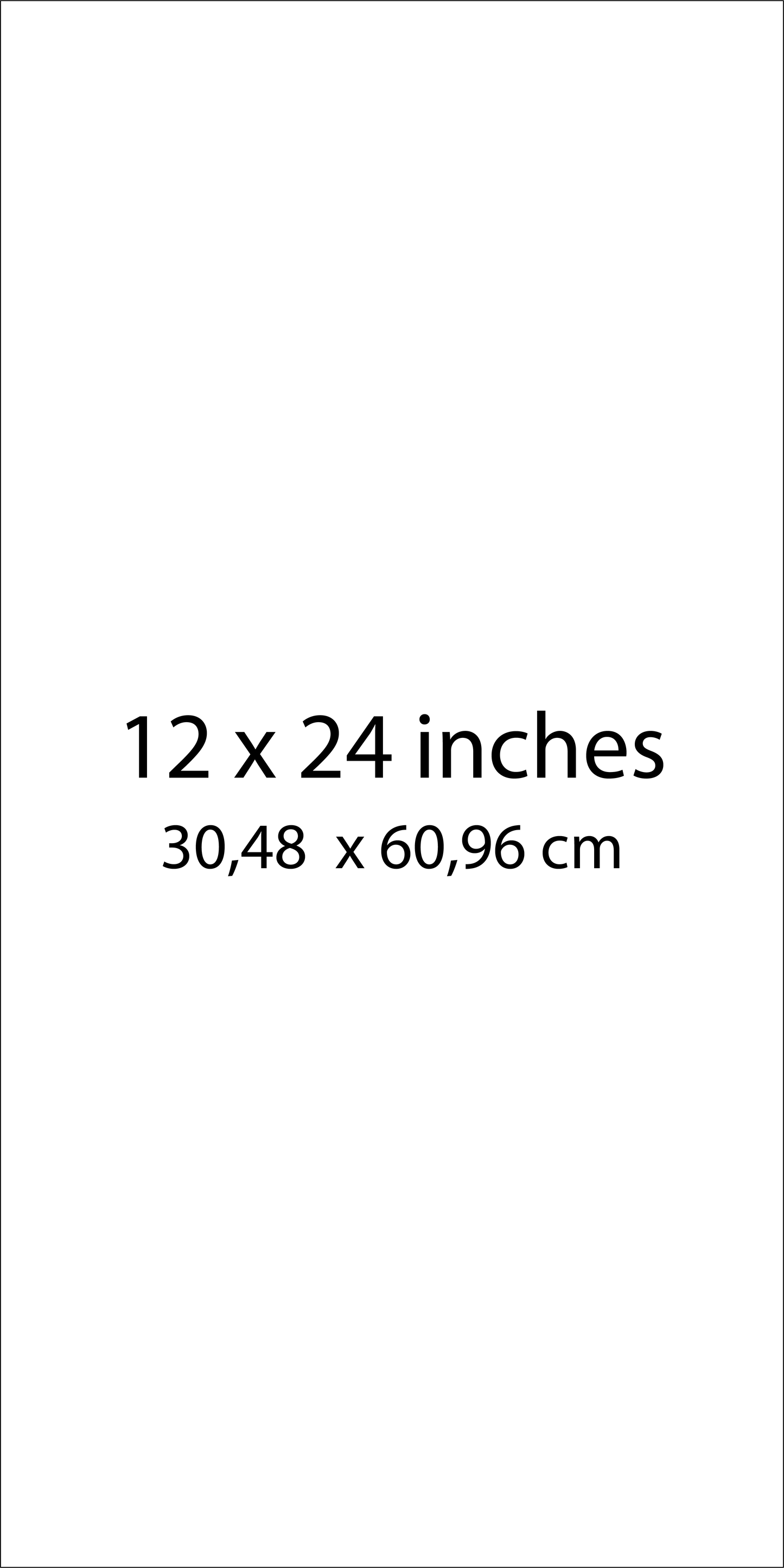 Vertical Wall Clock Printed on Canvas - WATCH