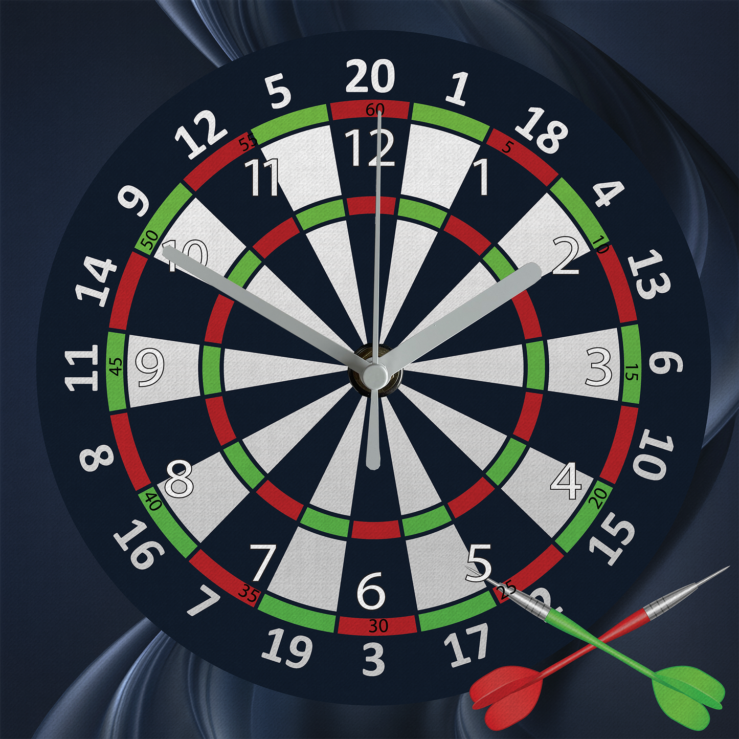 Dartboard - Canvas Wall Clock