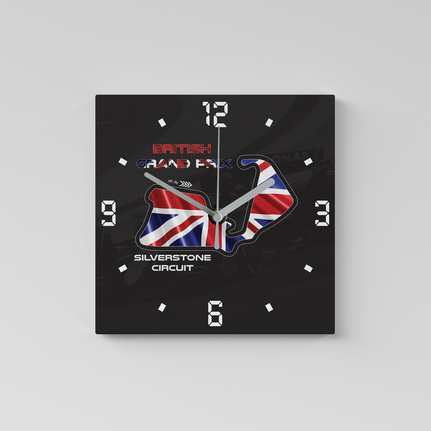 Formula 1 Circuit Canvas Wall Clocks - GREAT BRITAIN