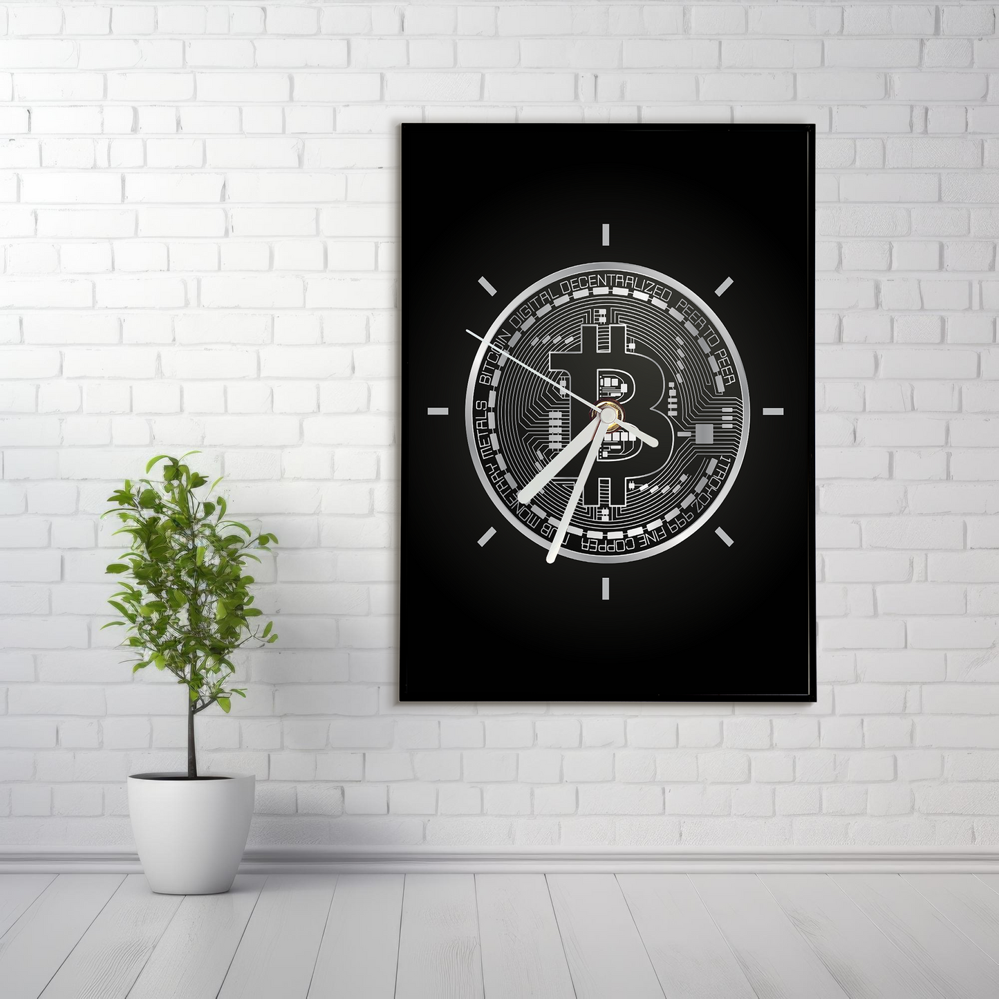 Cryptocurrency Wall Clock - BITCOIN