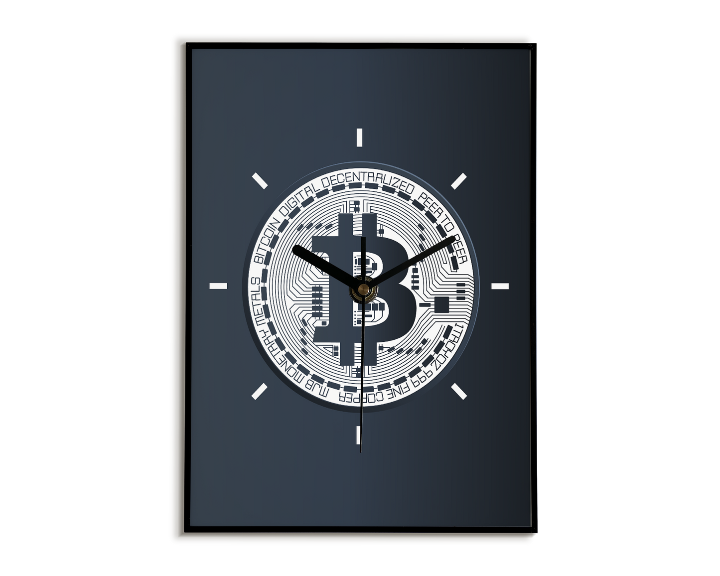 Cryptocurrency Wall Clock - BITCOIN