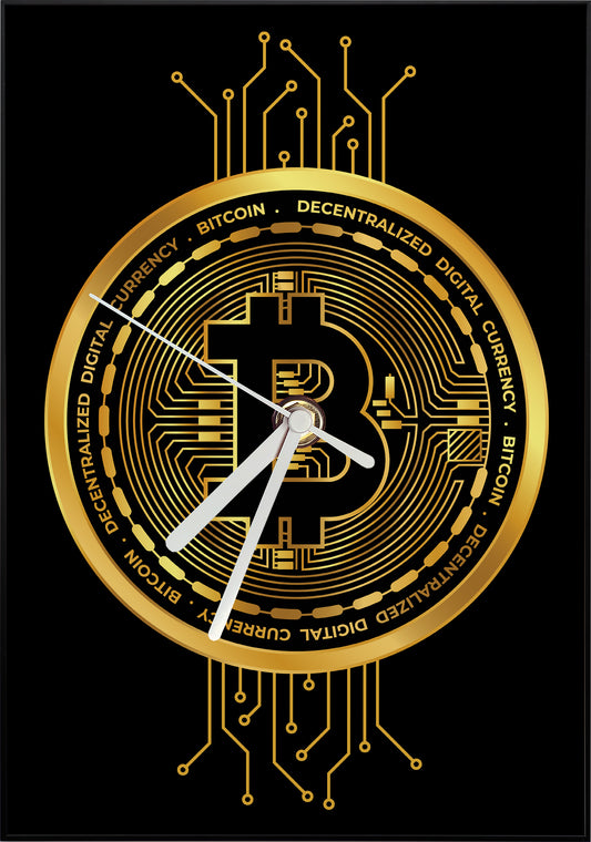 Wall Clock - BITCOIN GOLD