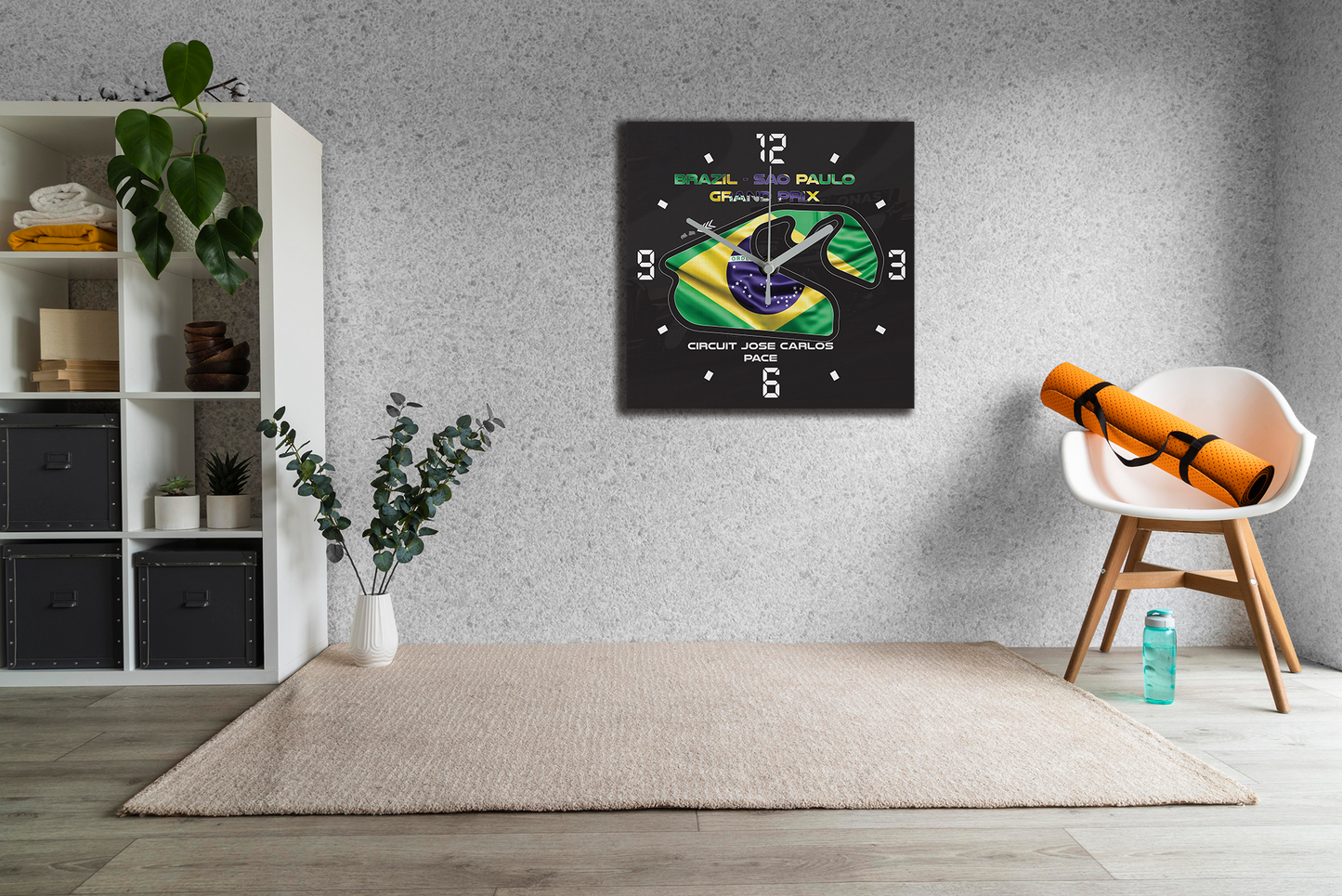 Formula 1 Circuit Canvas Wall Clocks - SAO PAULO