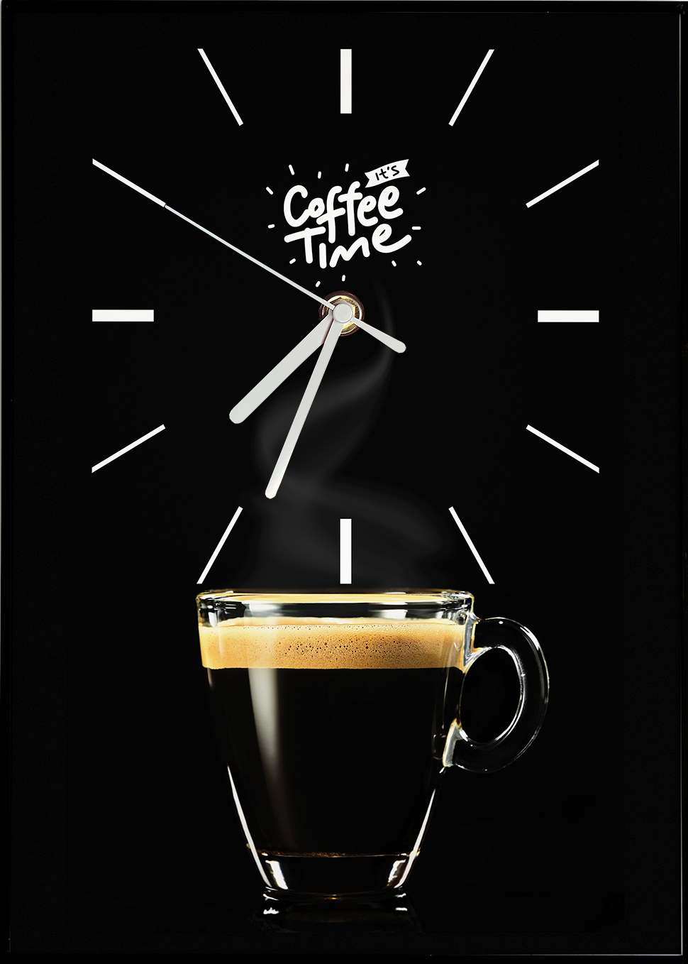 Wall Clock - BLACK ESPRESSO