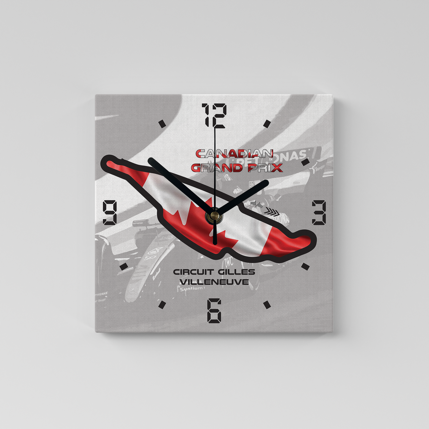 Formula 1 Circuit Canvas Wall Clocks - CANADA