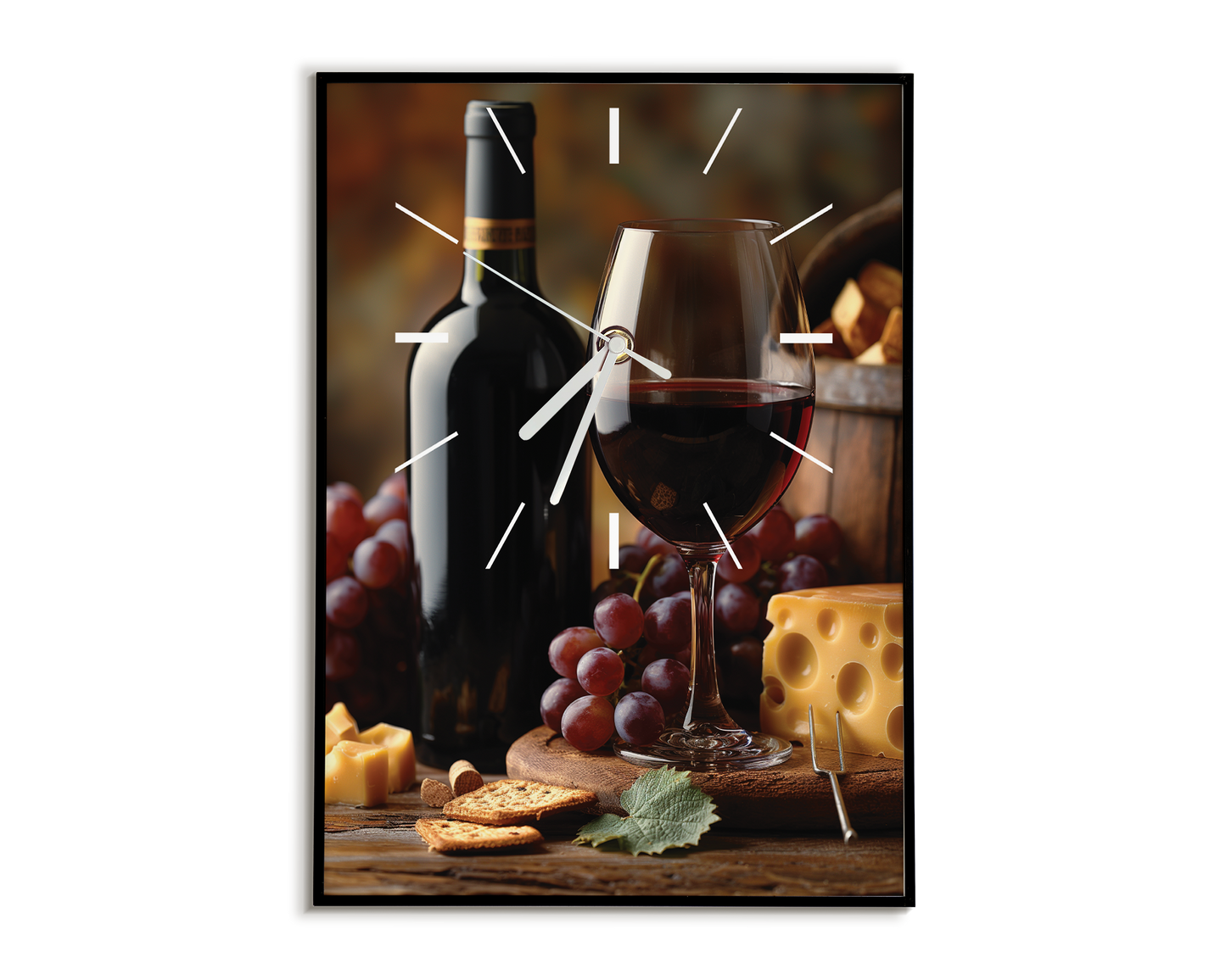 Wall Clock - RED WINE